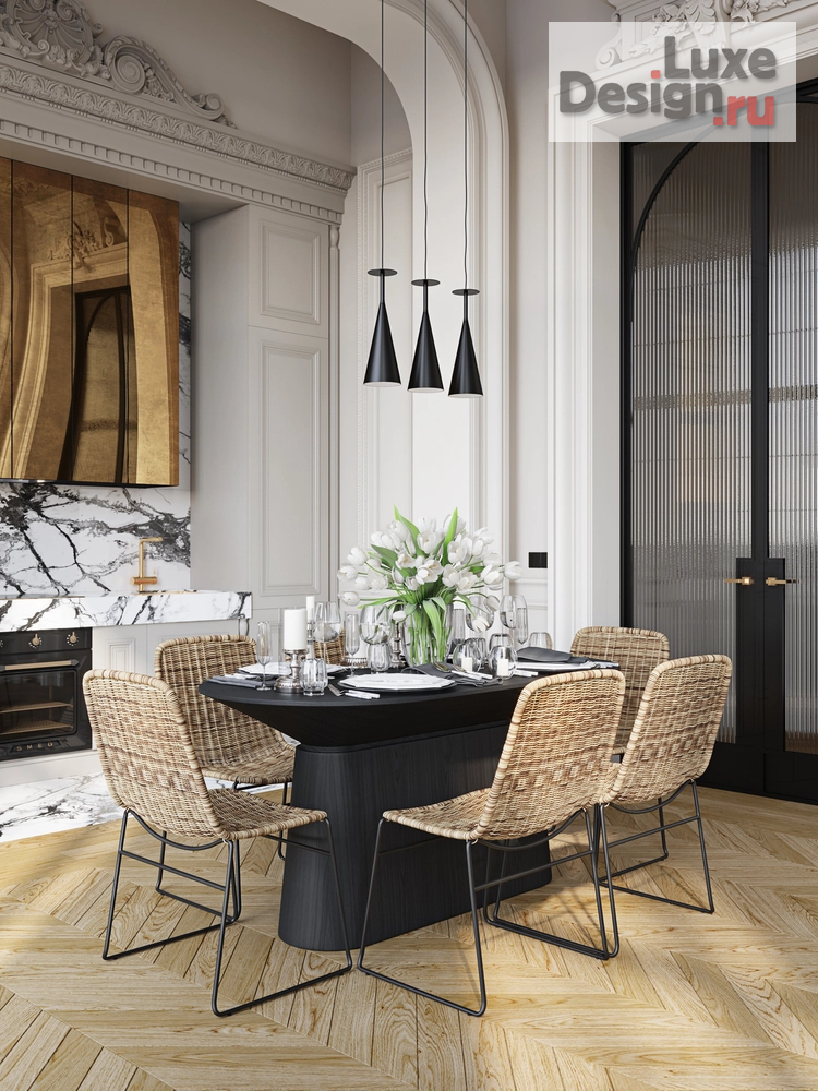 Дизайн интерьера трехкомнатной квартиры "Питер в Москве" (фото 11)