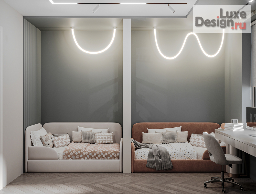 Дизайн интерьера двухкомнатной квартиры "Дизайн квартиры ЖК Династия" (фото 16) от дизайнера Екатерина Архдетали Дизайн интерьера двухкомнатной квартиры "Дизайн квартиры ЖК Династия" (фото 16)