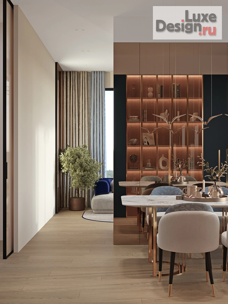 Дизайн интерьера трехкомнатной квартиры "ЖК Остров Нижние Мневники" (фото 10) от дизайнера Екатерина Архдетали Дизайн интерьера трехкомнатной квартиры "ЖК Остров Нижние Мневники" (фото 10)