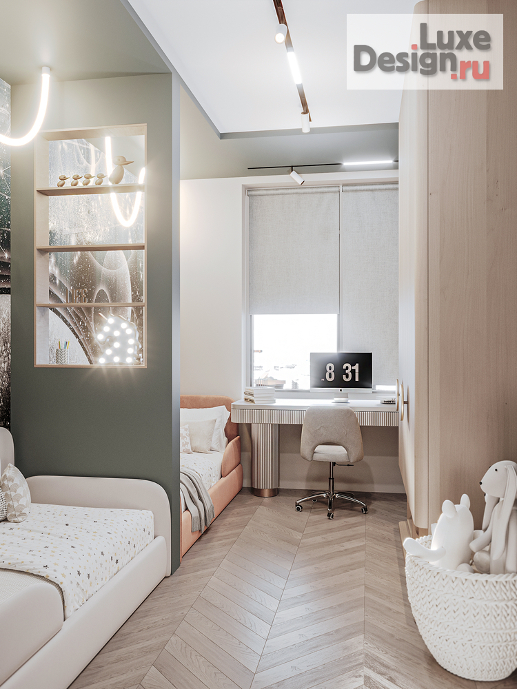 Дизайн интерьера двухкомнатной квартиры "Дизайн квартиры ЖК Династия" (фото 12) от дизайнера Екатерина Архдетали Дизайн интерьера двухкомнатной квартиры "Дизайн квартиры ЖК Династия" (фото 12)