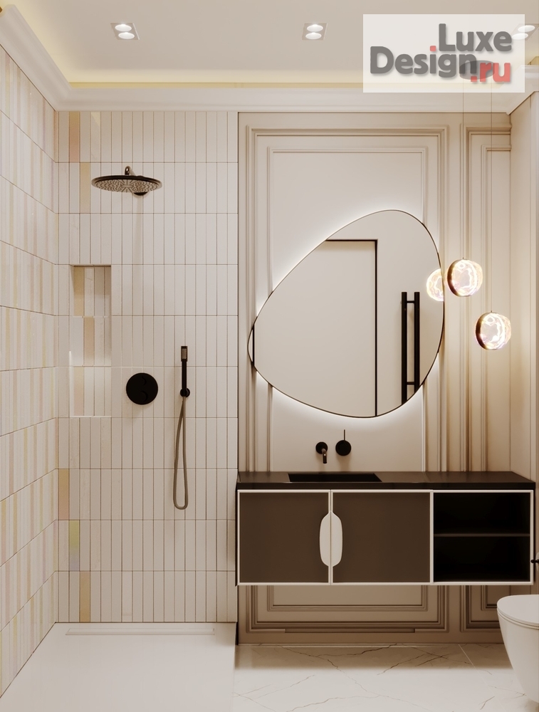 Дизайн интерьера двухкомнатной квартиры "Дизайн интерьера Москва ЖК WOW" (фото 5) от дизайнера Екатерина Архдетали Дизайн интерьера двухкомнатной квартиры "Дизайн интерьера Москва ЖК WOW" (фото 5)