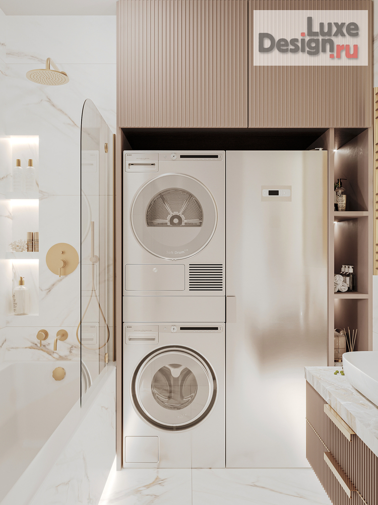 Дизайн интерьера двухкомнатной квартиры "Дизайн квартиры ЖК Династия" (фото 9) от дизайнера Екатерина Архдетали Дизайн интерьера двухкомнатной квартиры "Дизайн квартиры ЖК Династия" (фото 9)