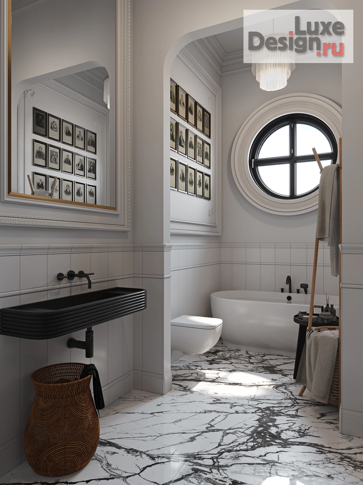 Дизайн интерьера трехкомнатной квартиры "Питер в Москве" (фото 21)