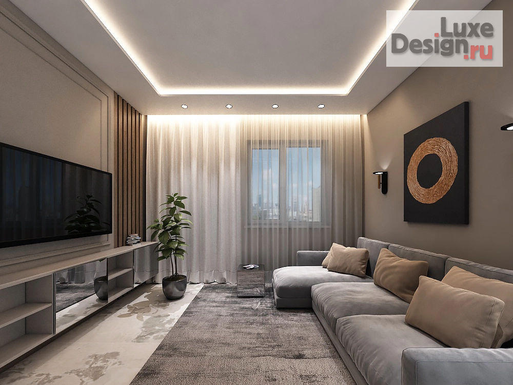 Дизайн интерьера двухкомнатной квартиры "Дизайн квартиры Коммунарка" (фото 1)