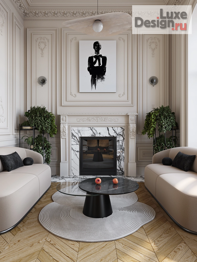 Дизайн интерьера трехкомнатной квартиры "Питер в Москве" (фото 1)