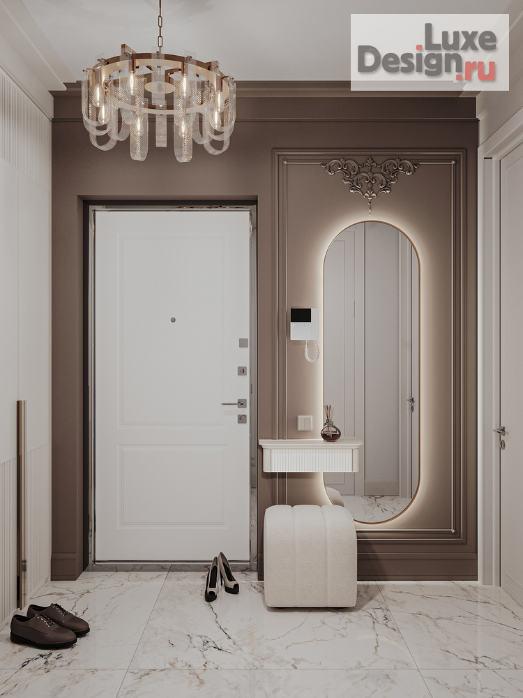 Дизайн интерьера двухкомнатной квартиры "Дизайн квартиры ЖК Династия" (фото 4) от дизайнера Екатерина Архдетали Дизайн интерьера двухкомнатной квартиры "Дизайн квартиры ЖК Династия" (фото 4)