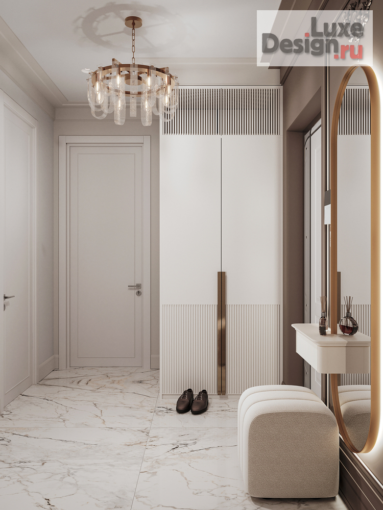 Дизайн интерьера двухкомнатной квартиры "Дизайн квартиры ЖК Династия" (фото 3) от дизайнера Екатерина Архдетали Дизайн интерьера двухкомнатной квартиры "Дизайн квартиры ЖК Династия" (фото 3)