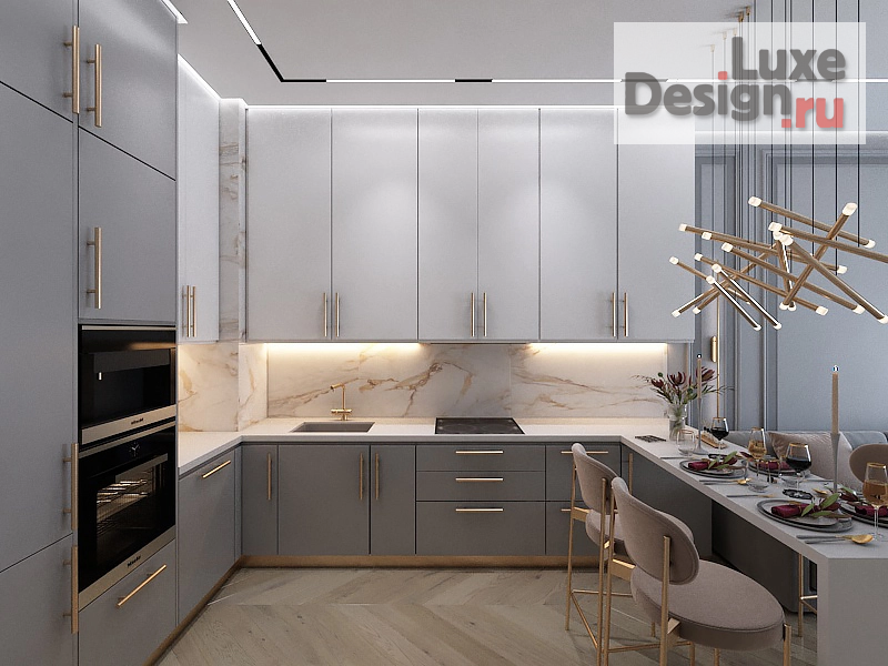 Дизайн интерьера трехкомнатной квартиры "Дизайн квартиры п. Сосенское" (фото 6)