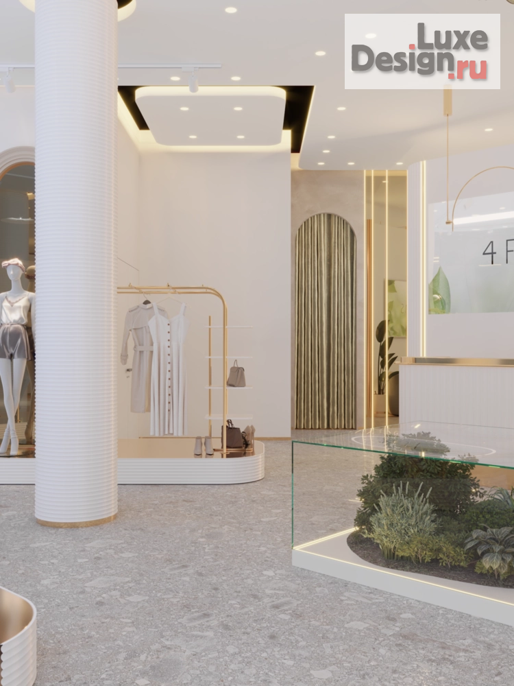 Дизайн интерьера бутика "Дизайн бутик 4FORMS" (фото 4) от дизайнера Екатерина Архдетали Дизайн интерьера бутика "Дизайн бутик 4FORMS" (фото 4)
