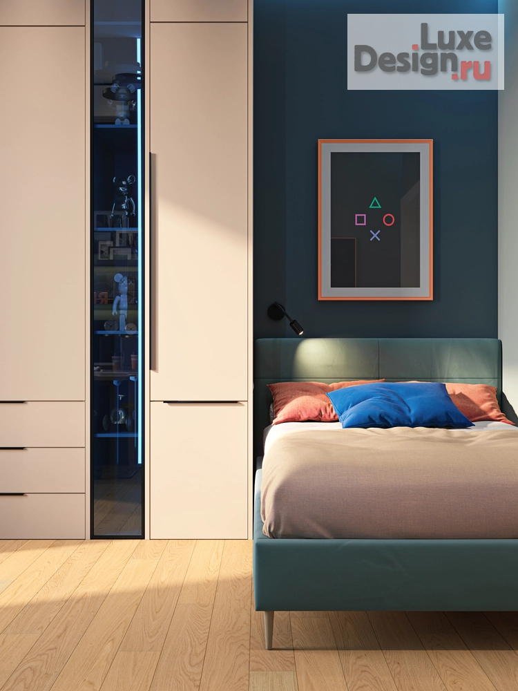 Дизайн интерьера трехкомнатной квартиры "ЖК Остров Нижние Мневники" (фото 16) от дизайнера Екатерина Архдетали Дизайн интерьера трехкомнатной квартиры "ЖК Остров Нижние Мневники" (фото 16)