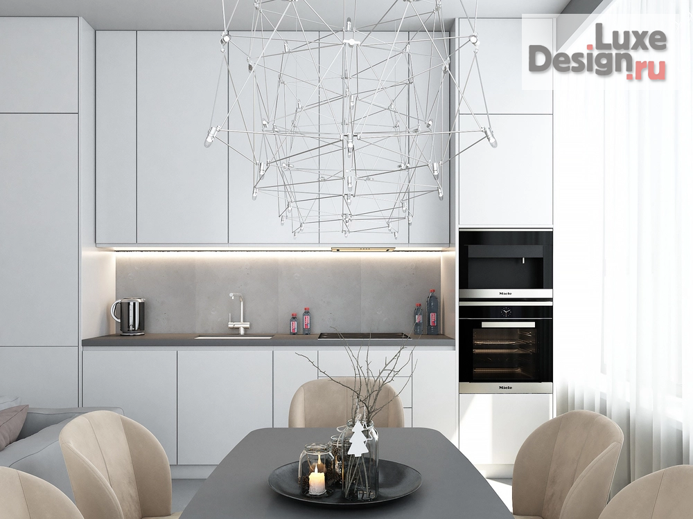 Дизайн интерьера двухкомнатной квартиры "Дизайн интерьера Красногорск" (фото 3)