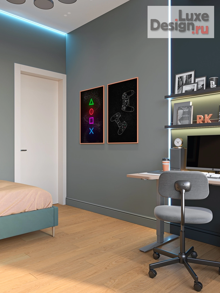 Дизайн интерьера трехкомнатной квартиры "ЖК Остров Нижние Мневники" (фото 20) от дизайнера Екатерина Архдетали Дизайн интерьера трехкомнатной квартиры "ЖК Остров Нижние Мневники" (фото 20)