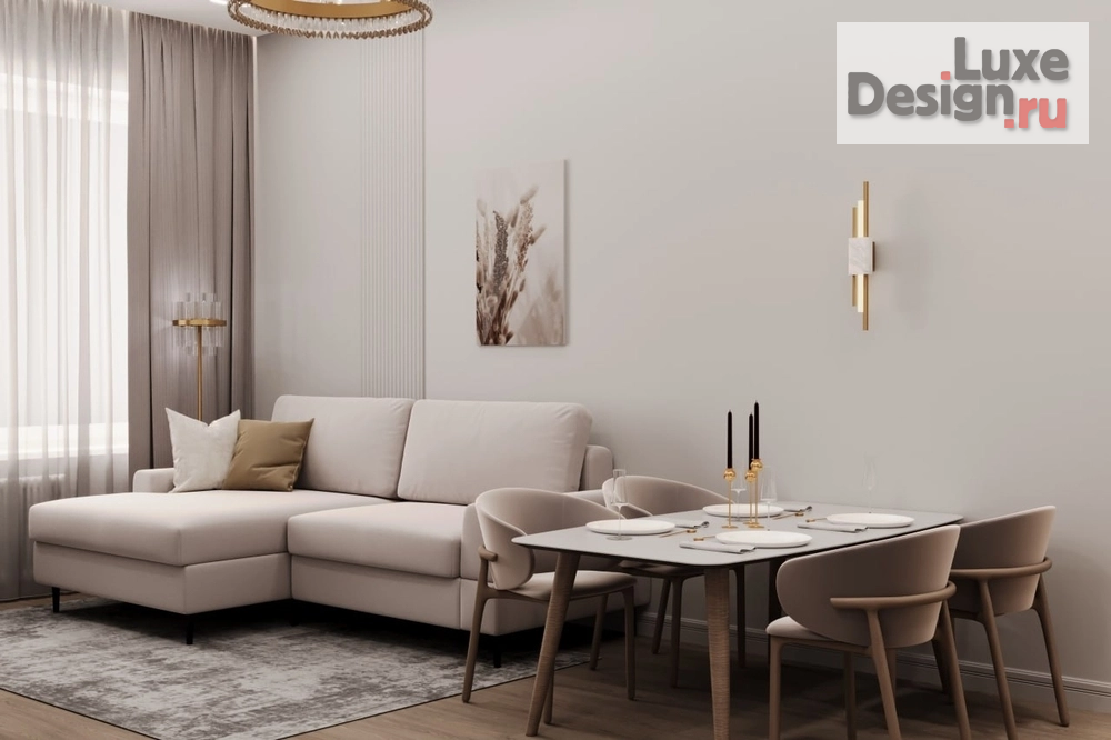 Дизайн интерьера трехкомнатной квартиры "Дизайн интерьера коломенская" (фото 3)