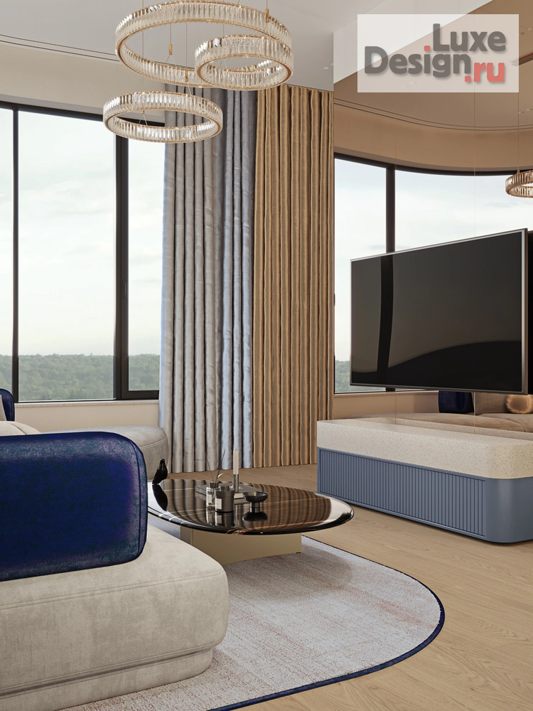 Дизайн интерьера трехкомнатной квартиры "ЖК Остров Нижние Мневники" (фото 7) от дизайнера Екатерина Архдетали Дизайн интерьера трехкомнатной квартиры "ЖК Остров Нижние Мневники" (фото 7)