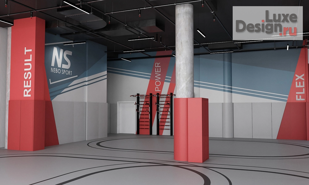 Дизайн интерьера клуба "Дизайн спортзала" (фото 2)