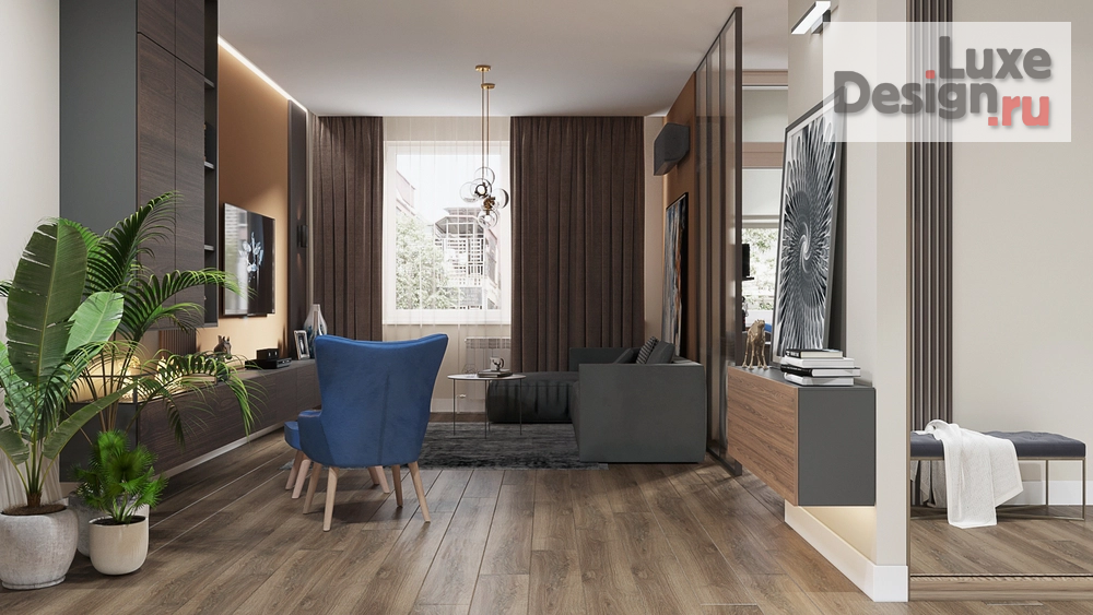 Дизайн интерьера трехкомнатной квартиры "Дизайн квартиры" (фото 1)