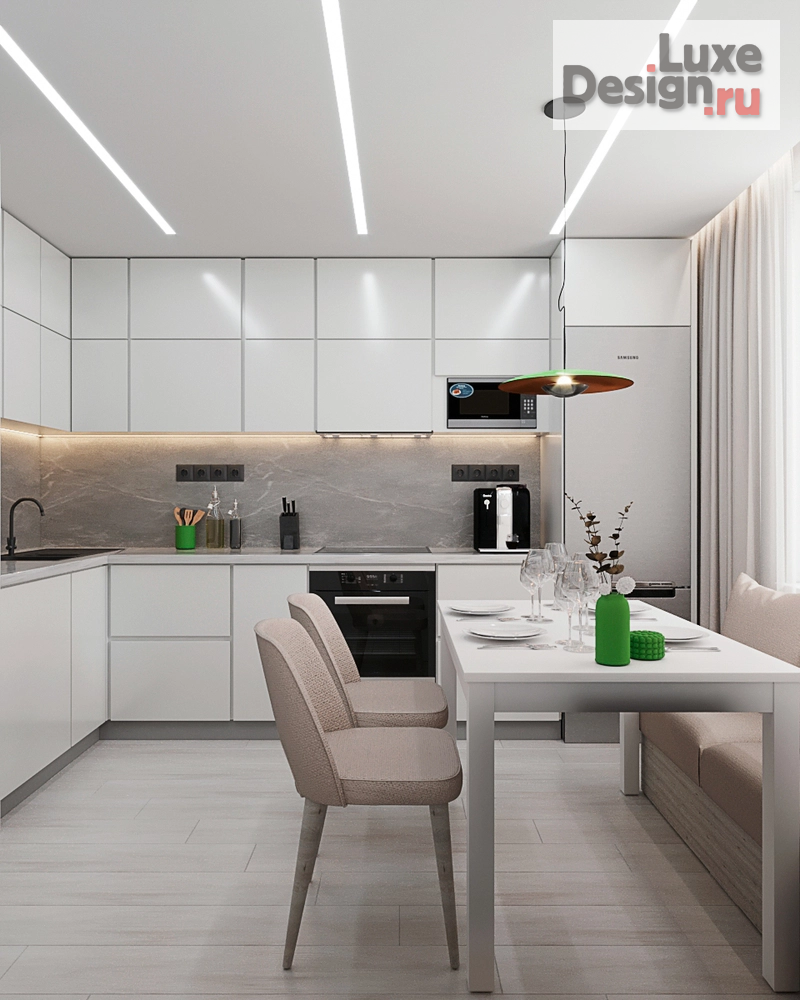 Дизайн интерьера двухкомнатной квартиры "Дизайн проект интерьера Одинцово" (фото 2)