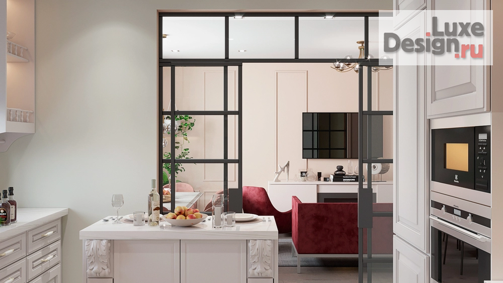 Дизайн интерьера двухкомнатной квартиры "Дизайн рязанский проспект" (фото 2)