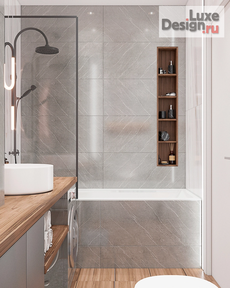 Дизайн интерьера трехкомнатной квартиры "Дизайн проект Люберцы" (фото 2)