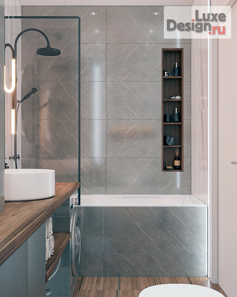 Дизайн интерьера трехкомнатной квартиры "Дизайн проект Люберцы" (фото 3)