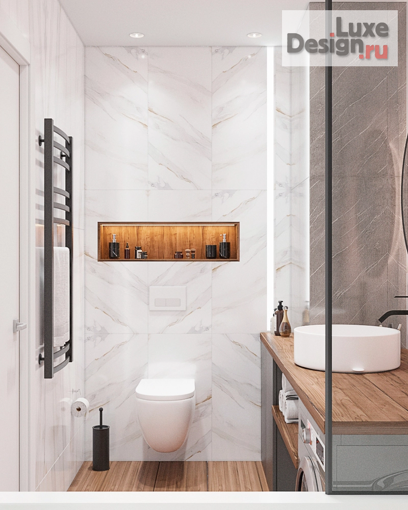 Дизайн интерьера трехкомнатной квартиры "Дизайн проект Люберцы" (фото 4)