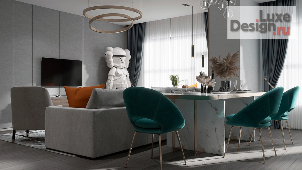 Дизайн интерьера комнаты "Дизайн гостиной" (фото 3)