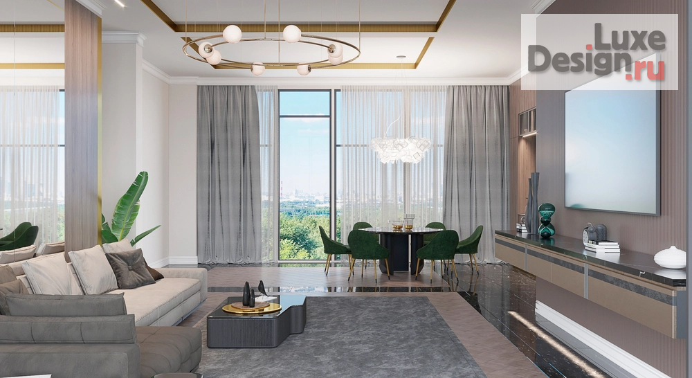 Дизайн интерьера трехкомнатной квартиры "Дизайн интерьера квартиры" (фото 5)