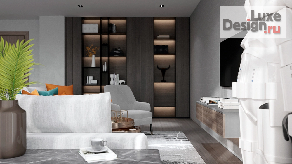 Дизайн интерьера комнаты "Дизайн гостиной" (фото 5)