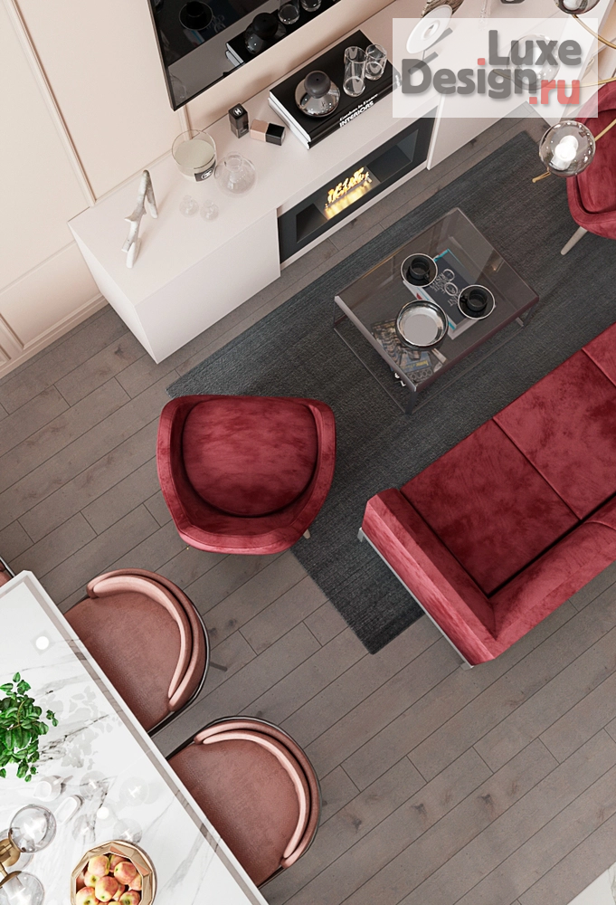 Дизайн интерьера двухкомнатной квартиры "Дизайн рязанский проспект" (фото 6)