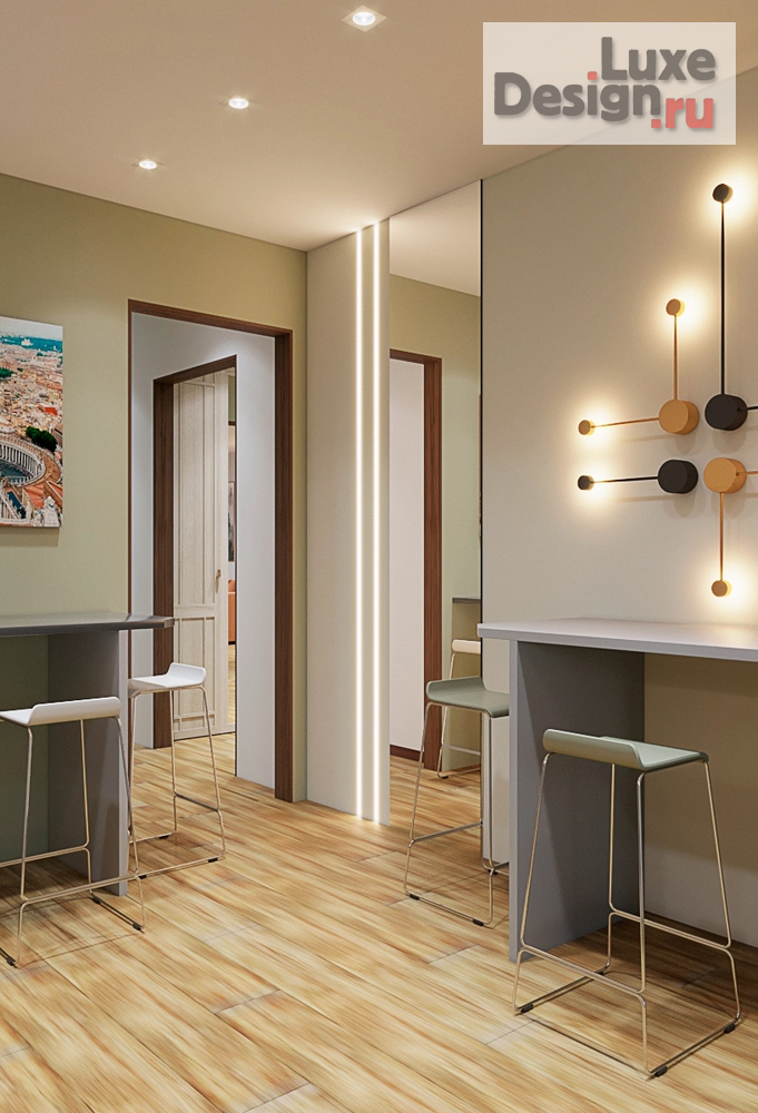 Дизайн интерьера трехкомнатной квартиры "Дизайн проект Люберцы" (фото 8)