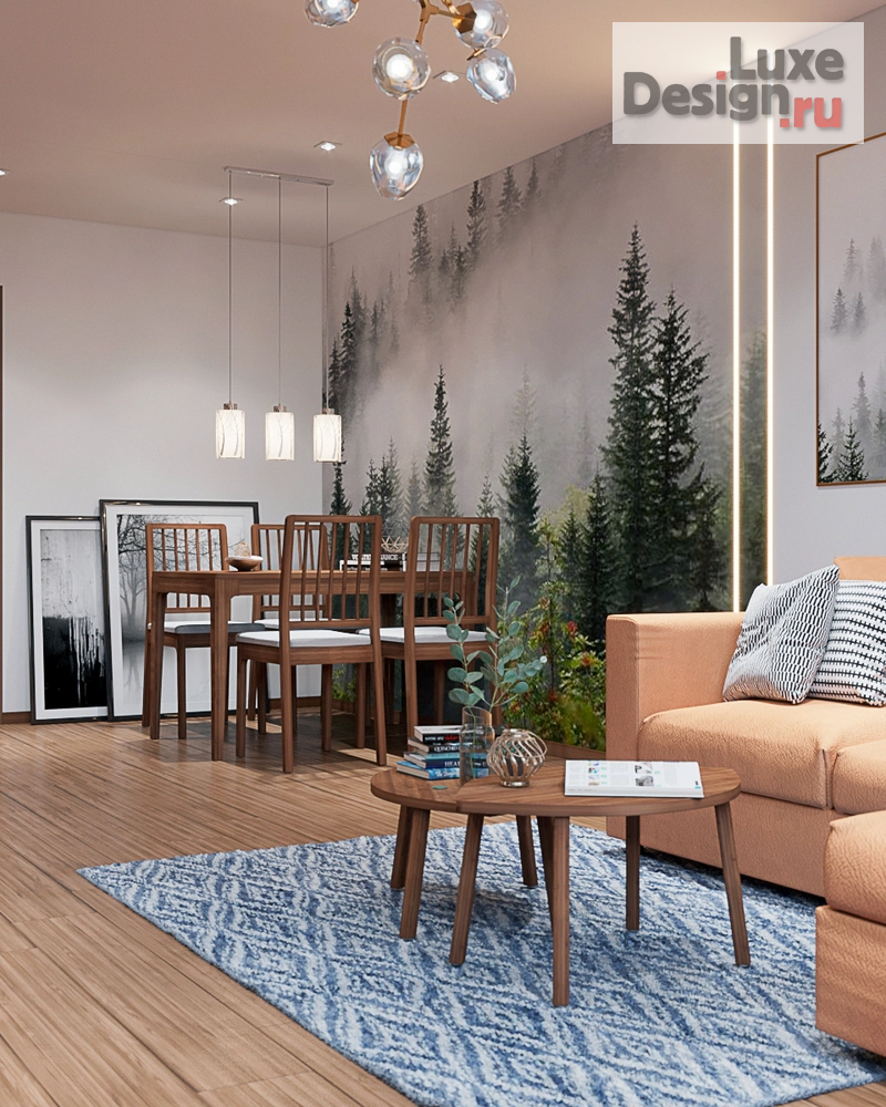 Дизайн интерьера трехкомнатной квартиры "Дизайн проект Люберцы" (фото 11)