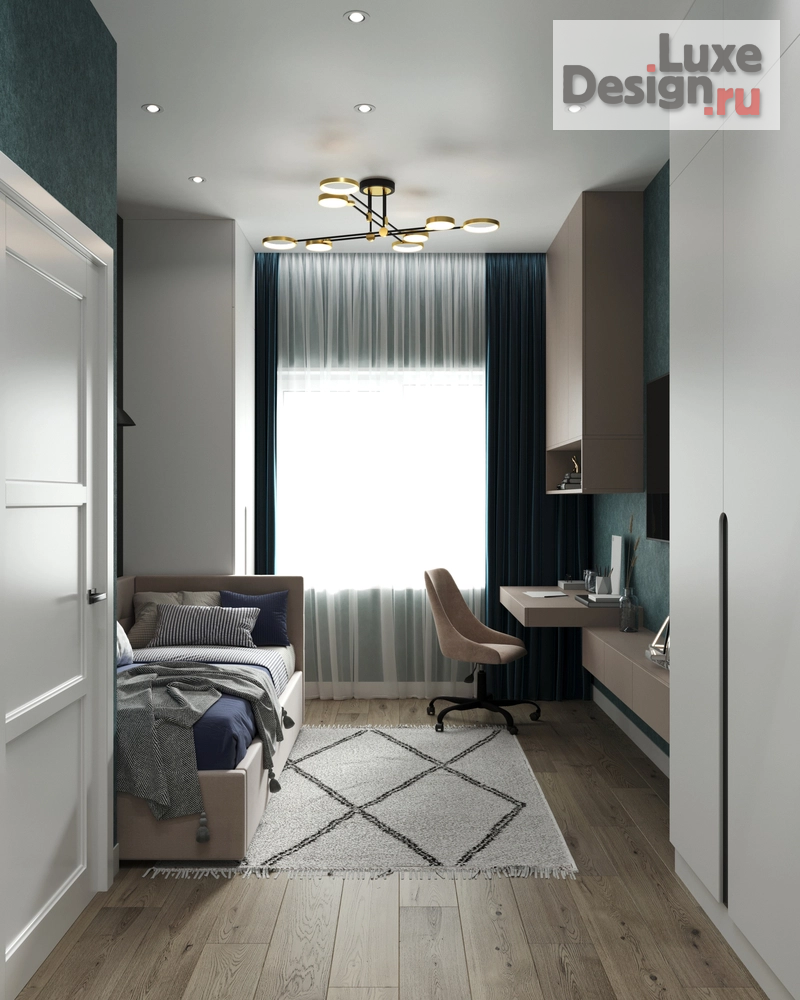 Дизайн интерьера трехкомнатной квартиры "Квартира в ЖК Фреш" (фото 7)