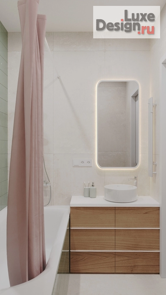 Дизайн интерьера двухкомнатной квартиры "Зеленая вертикаль" (фото 29)