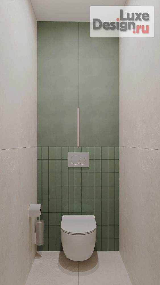 Дизайн интерьера двухкомнатной квартиры "Зеленая вертикаль" (фото 30)