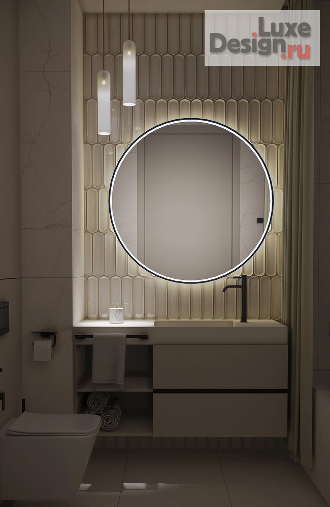 Дизайн интерьера трехкомнатной квартиры "ЖК Небо " (фото 18)