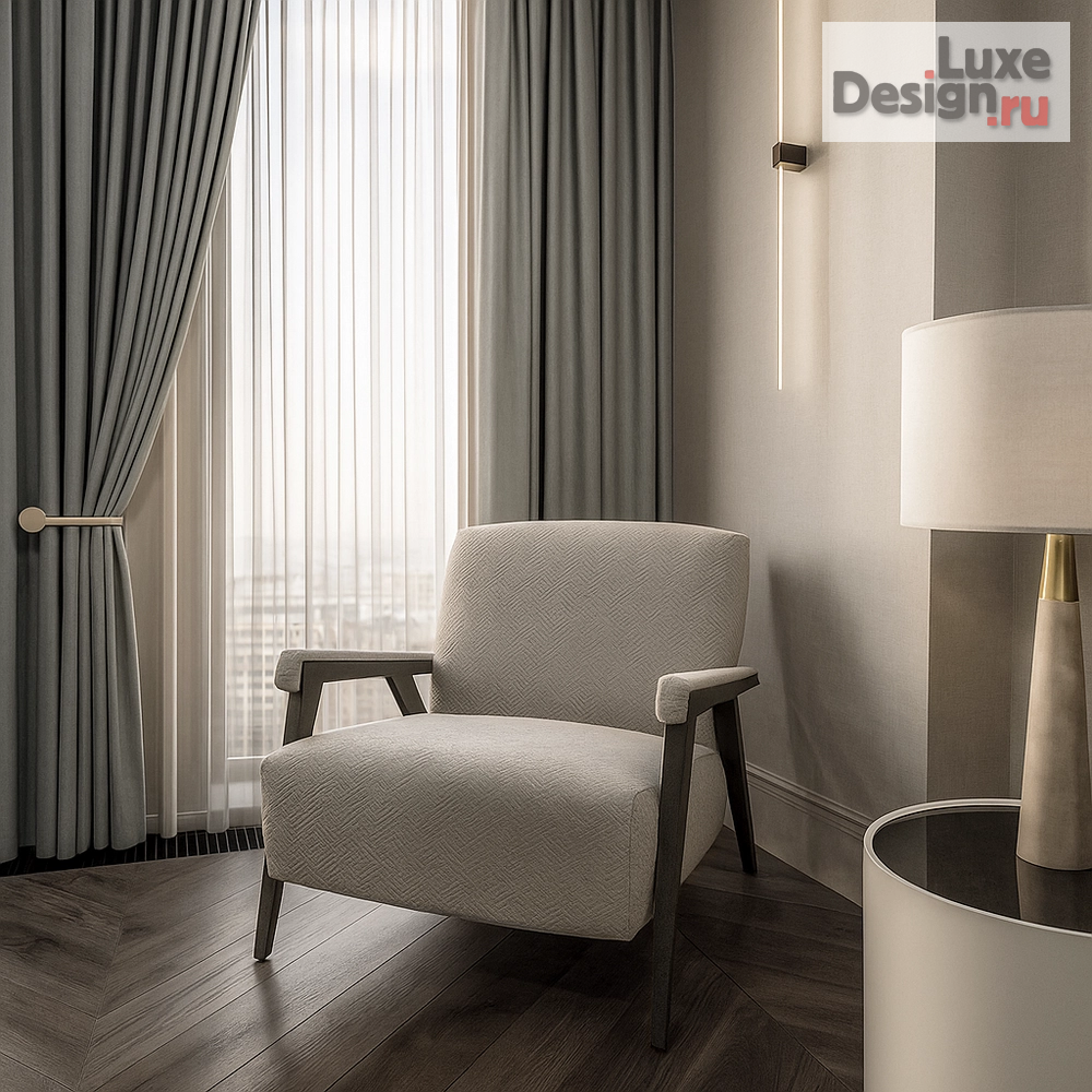 Дизайн интерьера трехкомнатной квартиры "Трехкомнатная квартира в ЖК Sky House" (фото 12)