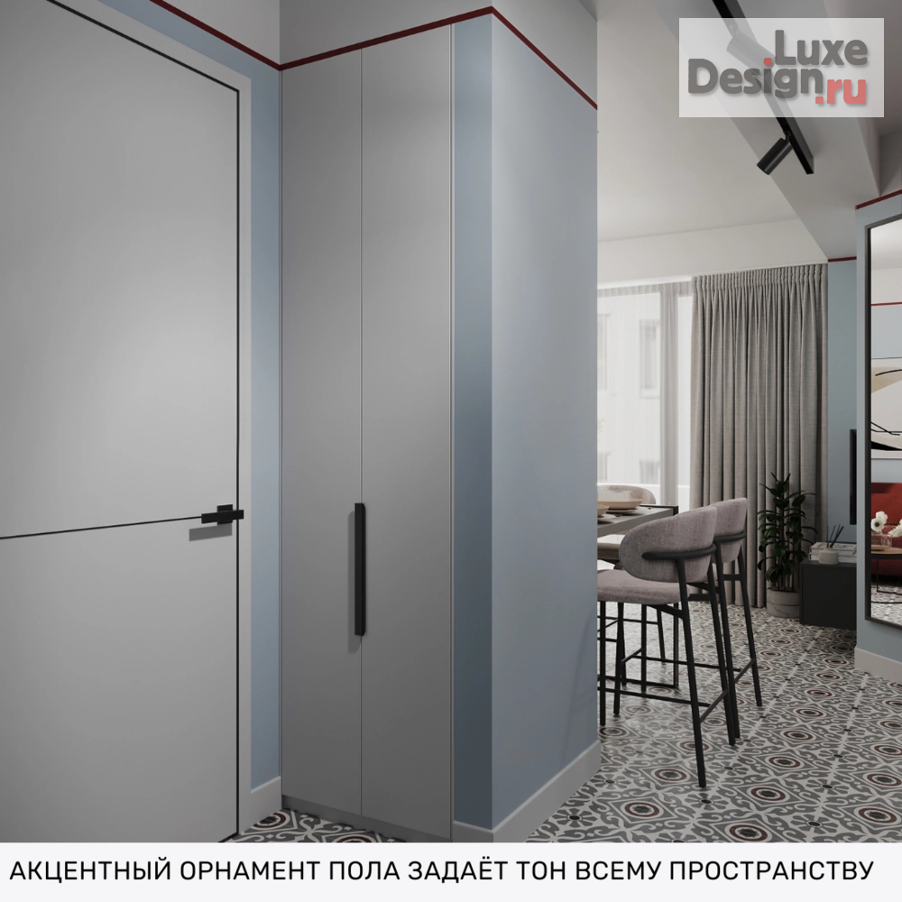 Дизайн интерьера однокомнатной квартиры "Квартира в Сочи (ЖК Южный парк)" (фото 4) от дизайнера Зоя Малашкина Дизайн интерьера однокомнатной квартиры "Квартира в Сочи (ЖК Южный парк)" (фото 4)