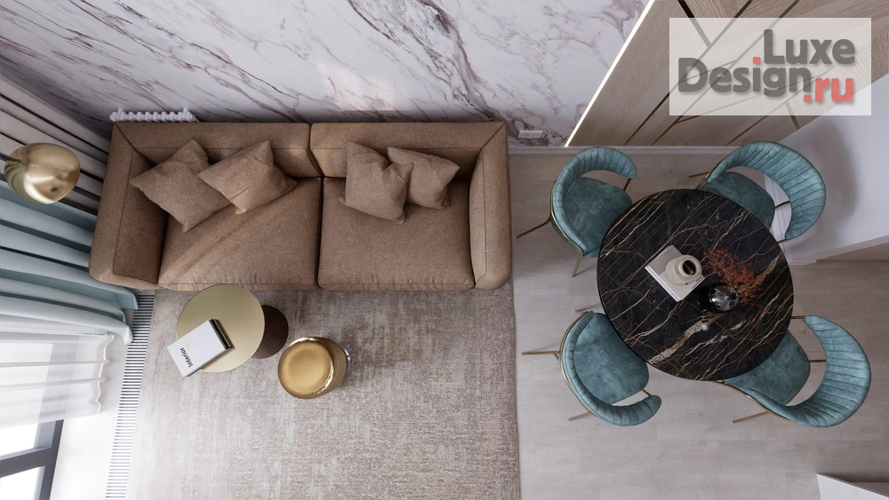 Дизайн интерьера трехкомнатной квартиры "ЖК Гранд Империал, квартира для семьи из 3-х человек" (фото 7)