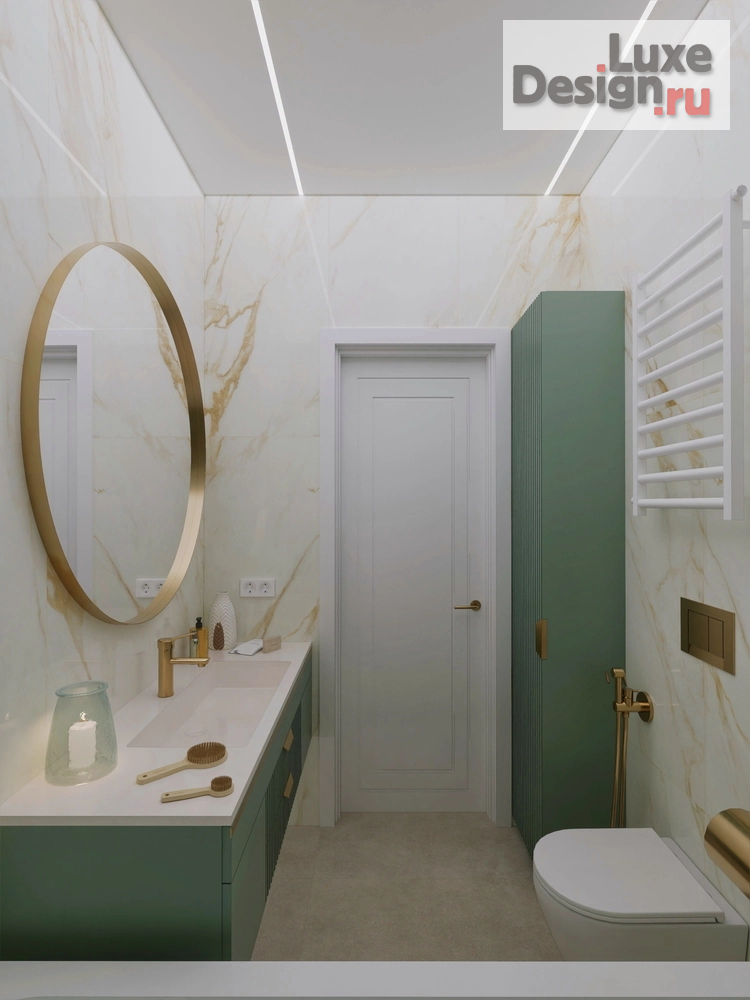 Дизайн интерьера трехкомнатной квартиры "ЖК Гранд Империал, квартира для семьи из 3-х человек" (фото 24)