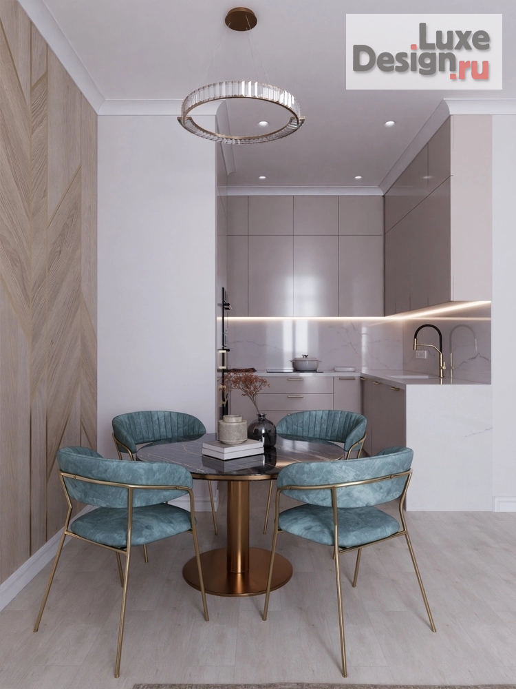 Дизайн интерьера трехкомнатной квартиры "ЖК Гранд Империал, квартира для семьи из 3-х человек" (фото 5)