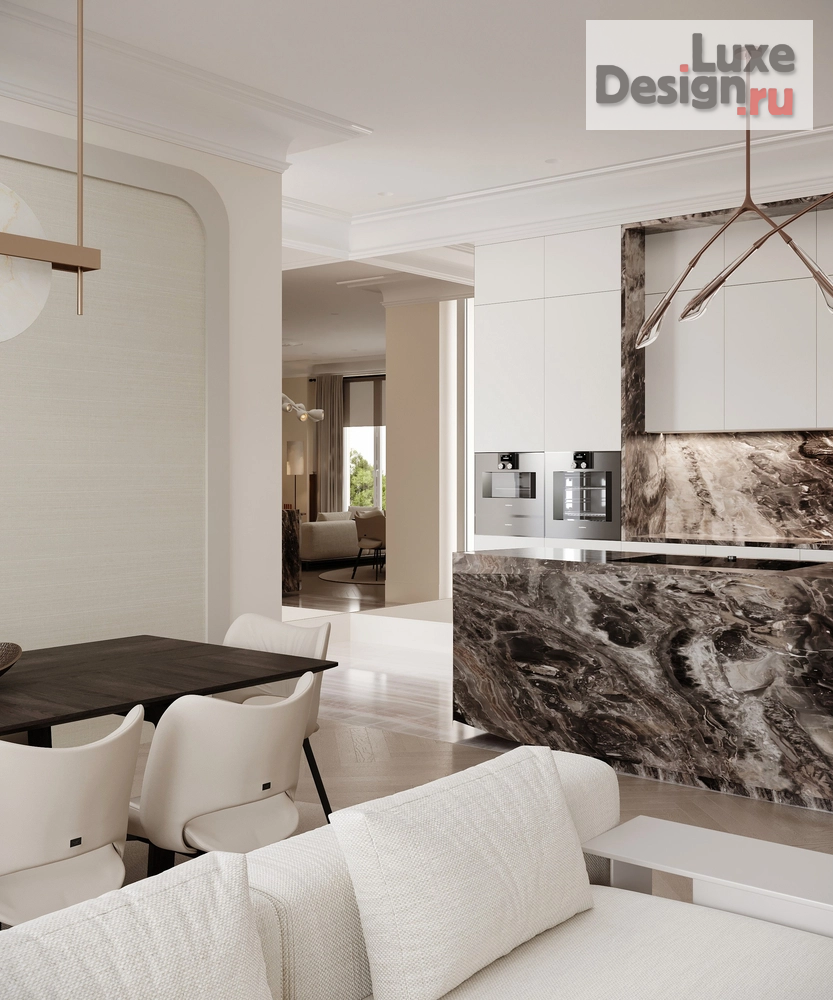 Дизайн интерьера трехкомнатной квартиры "Элегантная квартира на Патриарших" (фото 17)