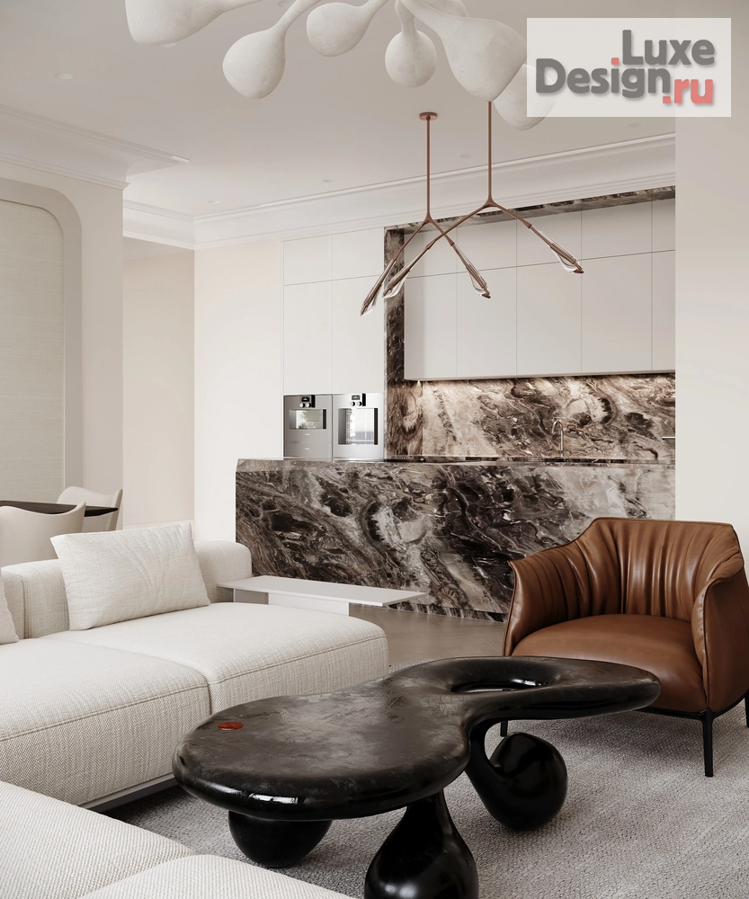 Дизайн интерьера трехкомнатной квартиры "Элегантная квартира на Патриарших" (фото 14)