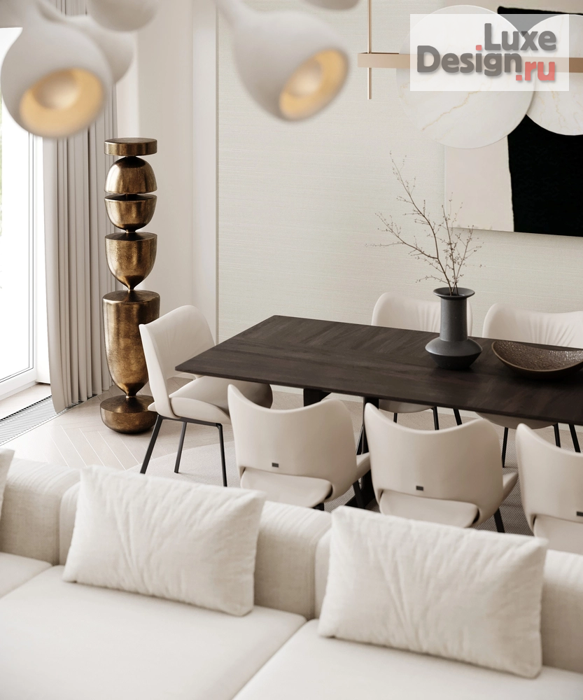 Дизайн интерьера трехкомнатной квартиры "Элегантная квартира на Патриарших" (фото 6)