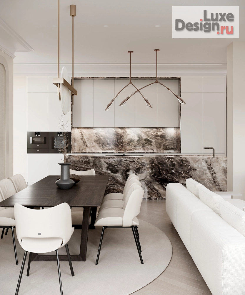 Дизайн интерьера трехкомнатной квартиры "Элегантная квартира на Патриарших" (фото 24)