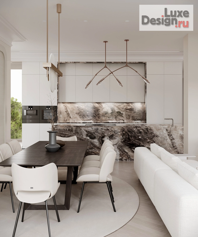 Дизайн интерьера трехкомнатной квартиры "Элегантная квартира на Патриарших" (фото 23)