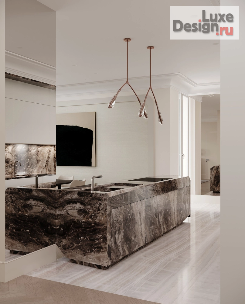 Дизайн интерьера трехкомнатной квартиры "Элегантная квартира на Патриарших" (фото 22)