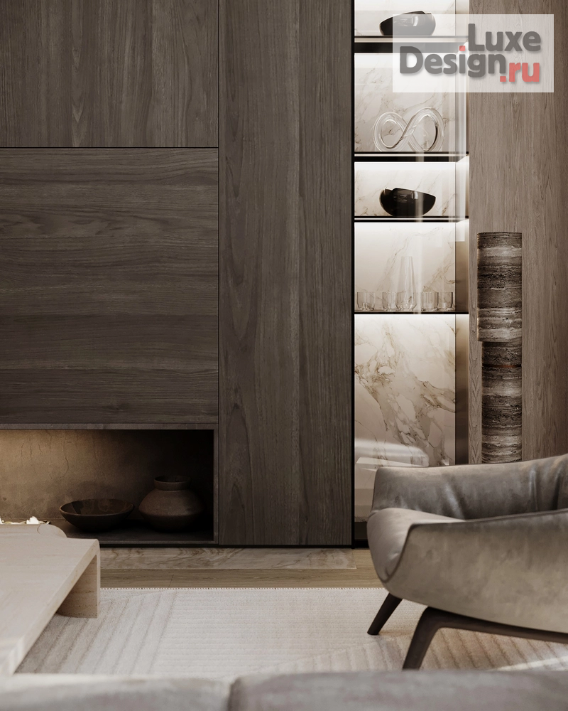 Дизайн интерьера четырехкомнатной квартиры "Роскошная резиденция в Москве" (фото 16)