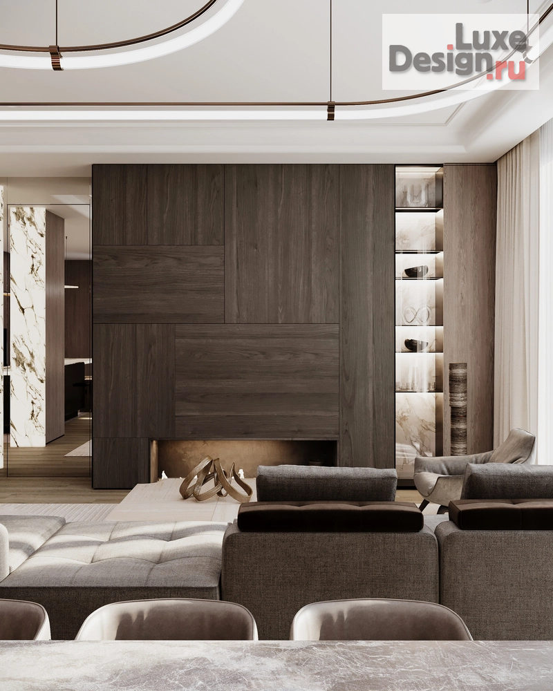 Дизайн интерьера четырехкомнатной квартиры "Роскошная резиденция в Москве" (фото 4)