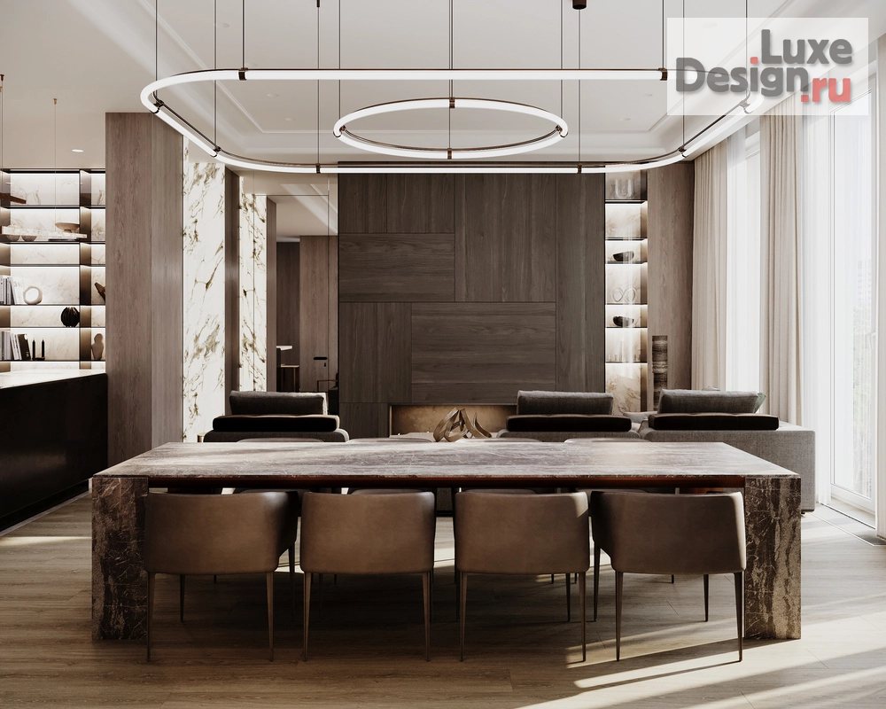 Дизайн интерьера четырехкомнатной квартиры "Роскошная резиденция в Москве" (фото 5)