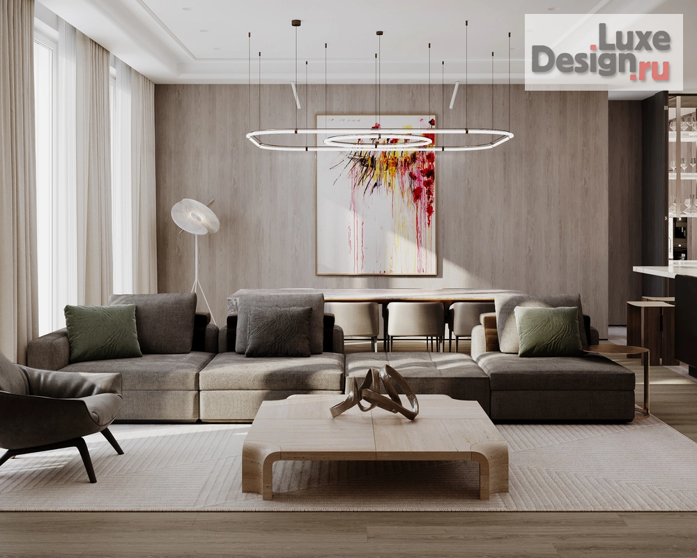 Дизайн интерьера четырехкомнатной квартиры "Роскошная резиденция в Москве" (фото 8)